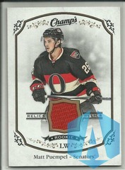 2015-16 Upper Deck Champs Rookie Jerseys #J-MP Matt Puempel Ottawa Senators